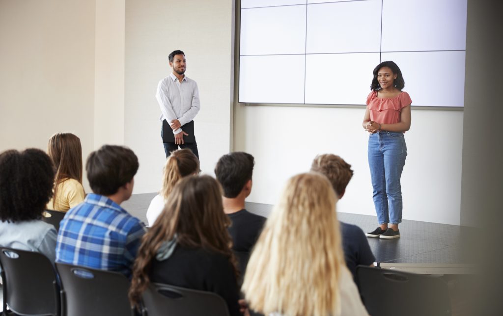 college presentation for middle school